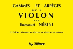 Gammes et Arpèges Volume 3 Emmanuel Nerini Partition Violon