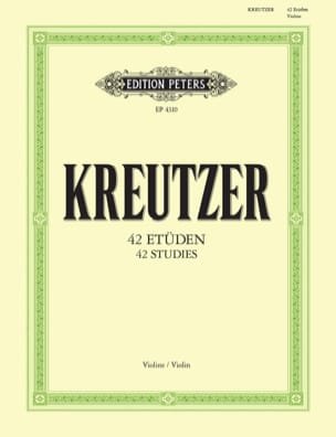 42 Etudes - Violon Rodolphe Kreutzer Partition Violon