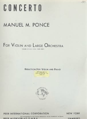 Concerto Violon - Manuel Ponce - Partition - Violon
